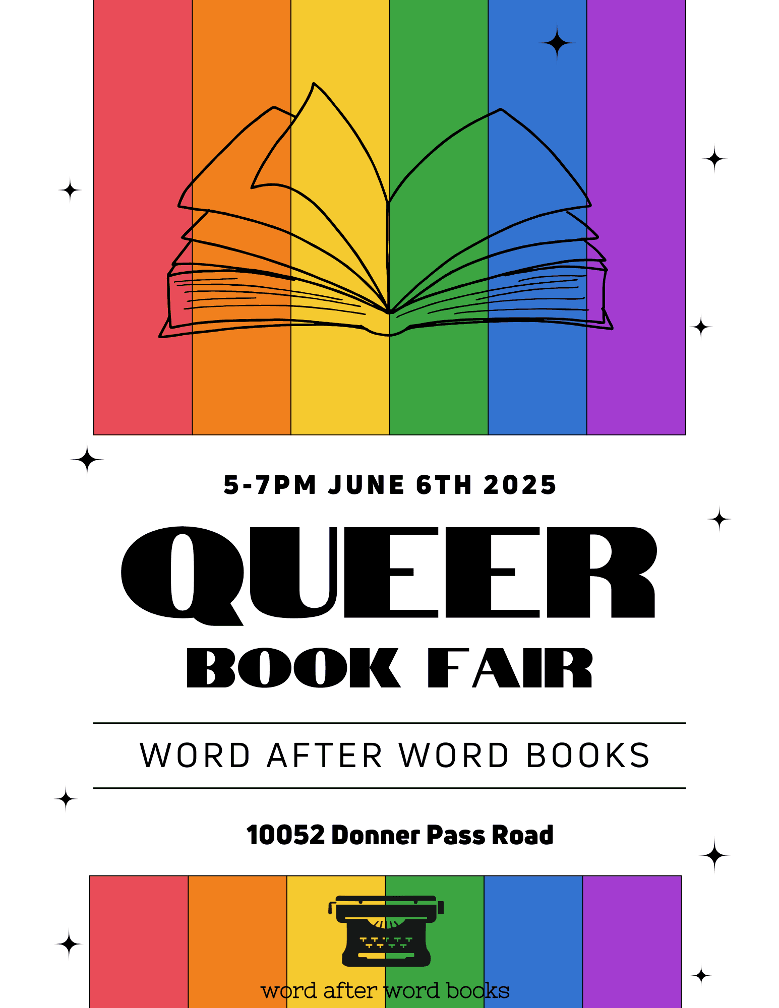 Read with Pride: A Queer Book Fair flyer