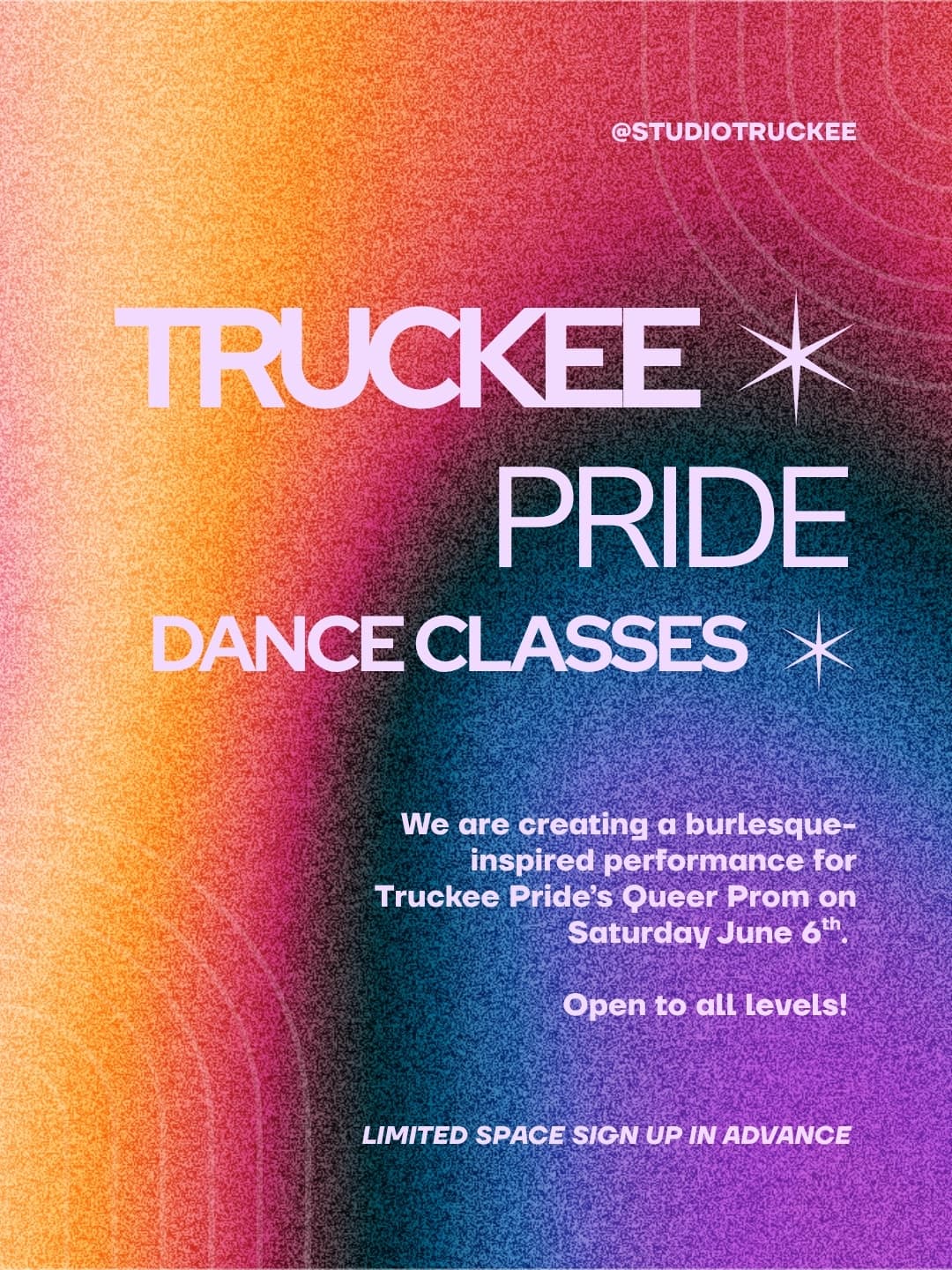 Burlesque-Inspired Dance Performance Class flyer