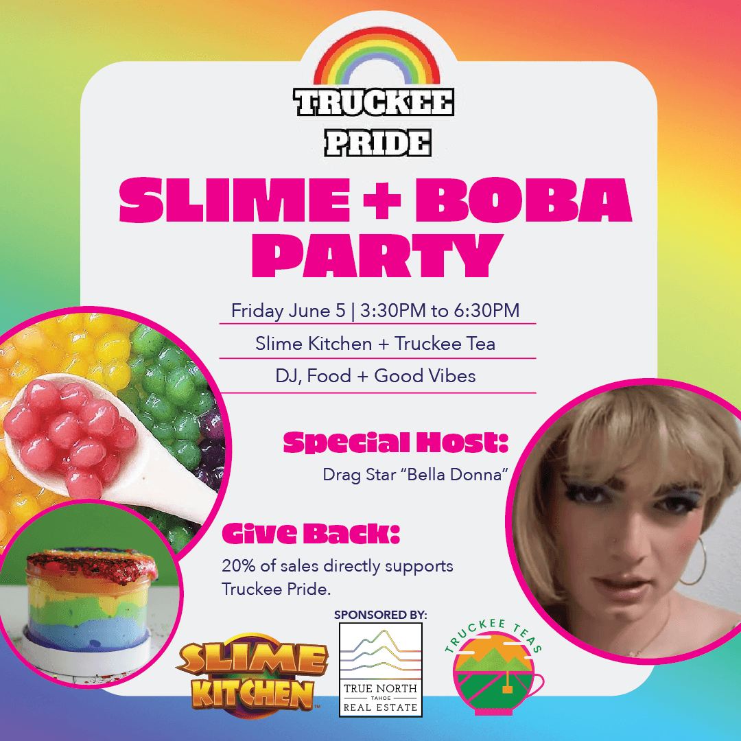 Pride Boba & Slime Party flyer